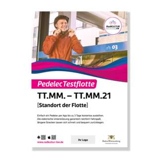 Pedelec Testflotte Plakat Vorschau